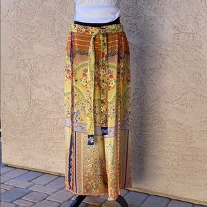 Johnny Was Flowy Floral Print Pants